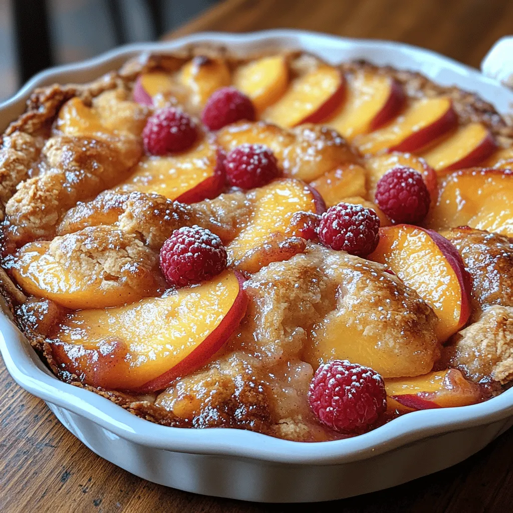 To create a truly memorable cobbler, it’s essential to understand the key ingredients that work in harmony to produce a delicious result. Each component plays a vital role in developing the flavor, texture, and overall appeal of the dish. Let’s explore the primary ingredients that make this Peach and Raspberry Cobbler a standout dessert.