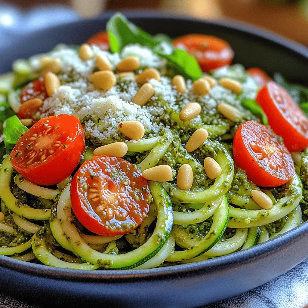 In recent years, the trend of healthy eating has gained tremendous momentum, prompting many to seek out lighter, more nutritious meal options. Among these innovative dishes, zoodles—zucchini noodles—have emerged as a popular alternative to traditional pasta, revolutionizing the way we think about our favorite comfort foods. The Zesty Pesto Zoodle Salad is a vibrant and nutritious option that embodies this trend, making it perfect for summer gatherings, picnics, or any occasion when you crave a light yet satisfying meal.