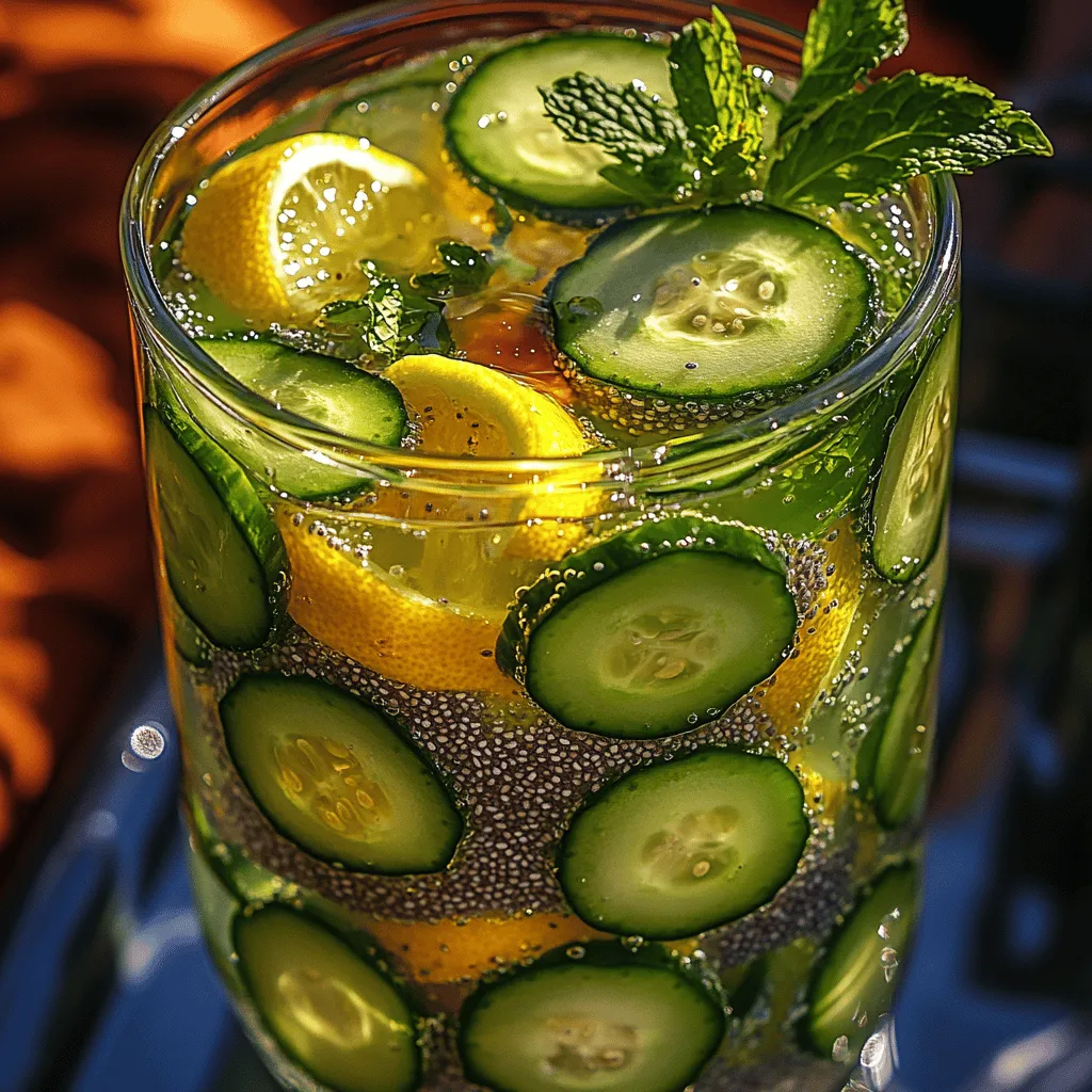 In recent years, infused waters have taken the wellness world by storm, becoming a staple for health enthusiasts and casual drinkers alike. These delightful concoctions not only quench thirst but also provide a burst of flavor and essential nutrients, making hydration a more enjoyable experience. One standout recipe that perfectly embodies this trend is the Refreshing Cucumber Lemon Chia Water. This drink combines the crispness of cucumber, the zesty brightness of lemon, and the nutritional powerhouse of chia seeds, creating a refreshing beverage that is as beneficial as it is delicious.