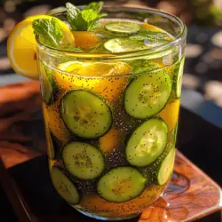 Refreshing Cucumber Lemon Chia Water Recipe
