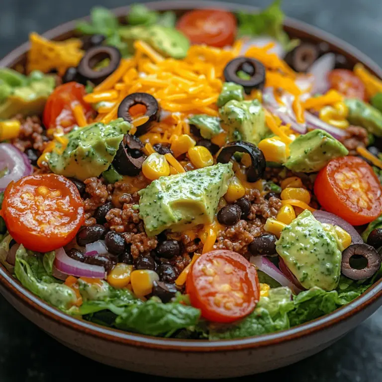 If you're looking for a vibrant and satisfying meal that embodies the essence of a fiesta, look no further than the Fiesta Taco Salad Bowl. This dish combines the best of both worlds: the heartiness of tacos and the freshness of a salad. With a medley of ingredients that can be customized to suit your palate, this taco salad bowl is not only delicious but also a fantastic way to incorporate a rainbow of fresh produce into your diet.