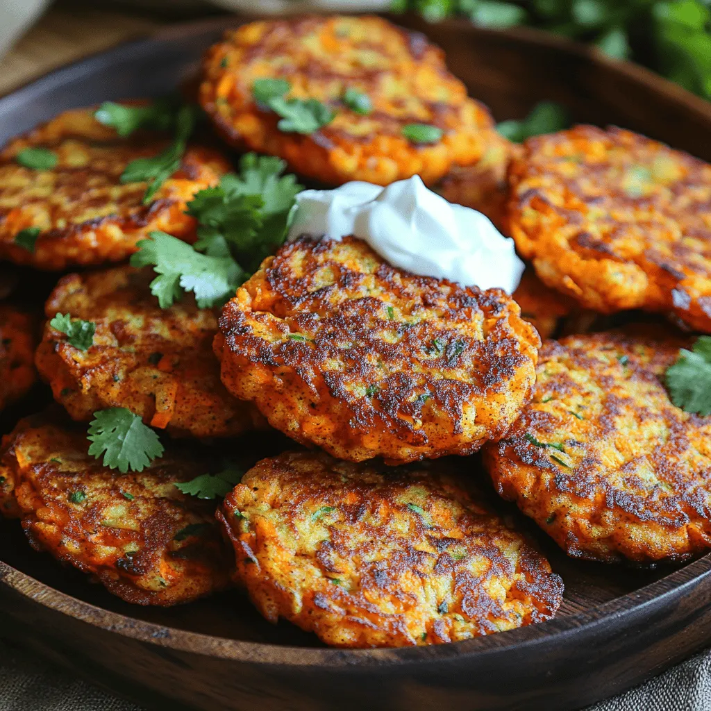 Spiced Carrot Fritters are a delightful culinary creation that beautifully marries the natural sweetness of carrots with a medley of vibrant spices. Not only are these fritters incredibly flavorful, but they also offer a nutritious option for those looking to incorporate more vegetables into their diet. With a crispy exterior and a tender, spiced interior, these fritters are perfect for any occasion, whether served as a snack, appetizer, or a side dish to complement your main meal.