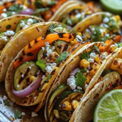 In a world filled with culinary possibilities, Smoky Grilled Veggie Tacos stand out as a delicious and healthy option that appeals to both vegetarians and meat-lovers alike. Imagine sinking your teeth into a warm tortilla filled with tender, smoky vegetables that burst with flavor; it’s a delightful experience that captivates the senses. Grilling vegetables not only elevates their natural flavors but also imparts a delightful char that makes them the stars of this taco recipe.