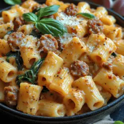Creamy Sausage Rigatoni: A Comforting Culinary Delight