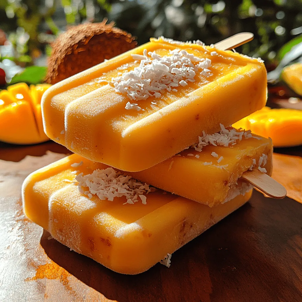 As the sun shines brighter and temperatures rise, our cravings for refreshing treats become even stronger. Tropical flavors have a unique ability to transport us to sun-soaked beaches and lush palm trees, evoking memories of vacations and carefree days. One of the quintessential summer delights is a popsicle, and there’s nothing quite like the combination of ripe mangoes and creamy coconut to create a blissful experience in every bite.