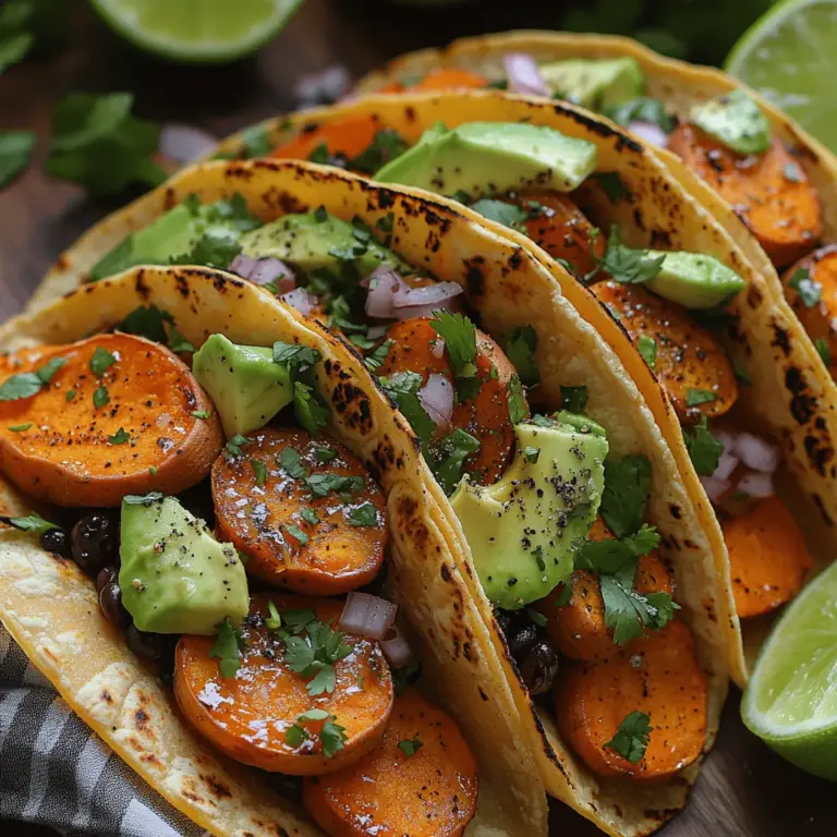 Tacos have long been a beloved staple in various cuisines, celebrated for their versatility and appeal. With the increasing popularity of plant-based diets, more people are seeking flavorful recipes that highlight the deliciousness of vegetables and legumes. Enter the Sweet Potato & Black Bean Fiesta Tacos—a vibrant and nutritious dish that is not only easy to prepare but also packed with flavor and health benefits.