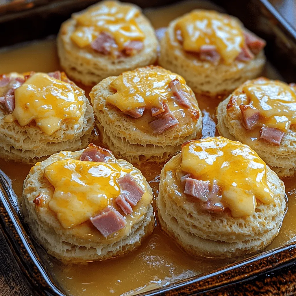 Discover the delightful world of savory baking with our Savory Ham and Cheese Butter Swim Biscuits. These biscuits are a celebration of flavor and texture, harmoniously combining the rich, savory notes of cheese and ham with the comforting fluffiness of freshly baked biscuits. Perfectly suited for breakfast, brunch, or as a side dish to elevate your dinner, these biscuits bring warmth and satisfaction to any meal.