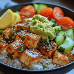 Creamy Avocado Tofu Rice Bowl: A Delicious Plant-Based Delight