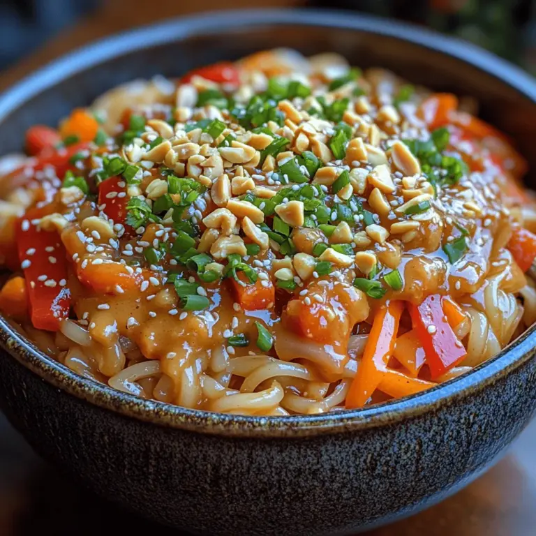 If you’re searching for a dish that is both delicious and easy to prepare, look no further than the Peanut Noodle Veggie Stir Fry. This vibrant and satisfying meal is a delightful combination of flavors and textures that caters to both vegetarians and meat-lovers alike. With rice noodles serving as the base, paired with a medley of fresh vegetables, and enveloped in a creamy, savory peanut sauce, it’s no wonder this dish has gained popularity among home cooks and food enthusiasts.