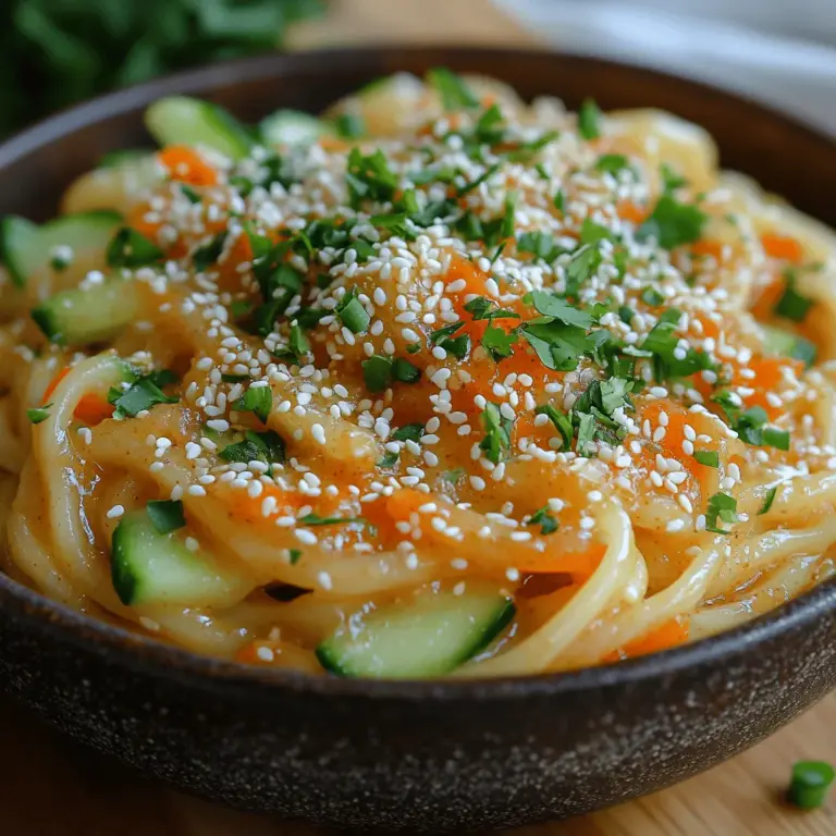 In today’s culinary landscape, Asian-inspired dishes have surged in popularity, capturing the hearts and palates of food lovers around the world. From savory stir-fries to fragrant curries, these dishes offer a delightful blend of flavors and textures that appeal to diverse tastes. One standout recipe that perfectly embodies these qualities is Cool & Creamy Sesame Noodles. This dish is not only refreshing but incredibly versatile, making it a perfect choice for warm summer days, casual gatherings, or even a quick weeknight dinner.