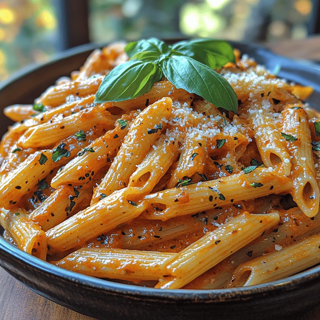 If you’re on the hunt for a pasta dish that combines vibrant flavors with versatility, look no further than Fiery Roasted Red Pepper Penne Pasta. This dish not only tantalizes the taste buds but also offers a splash of color to your dinner table, making it an appealing choice for both pasta enthusiasts and those seeking hearty vegetarian options. The creamy, spicy sauce derived from roasted red peppers and garlic envelops each penne piece, creating a harmonious blend that’s perfect for a weeknight dinner or a crowd-pleaser at your next gathering.