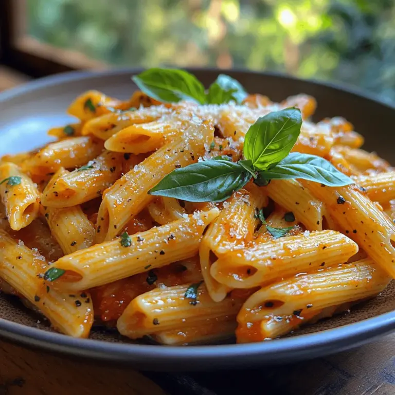 If you’re on the hunt for a pasta dish that combines vibrant flavors with versatility, look no further than Fiery Roasted Red Pepper Penne Pasta. This dish not only tantalizes the taste buds but also offers a splash of color to your dinner table, making it an appealing choice for both pasta enthusiasts and those seeking hearty vegetarian options. The creamy, spicy sauce derived from roasted red peppers and garlic envelops each penne piece, creating a harmonious blend that’s perfect for a weeknight dinner or a crowd-pleaser at your next gathering.