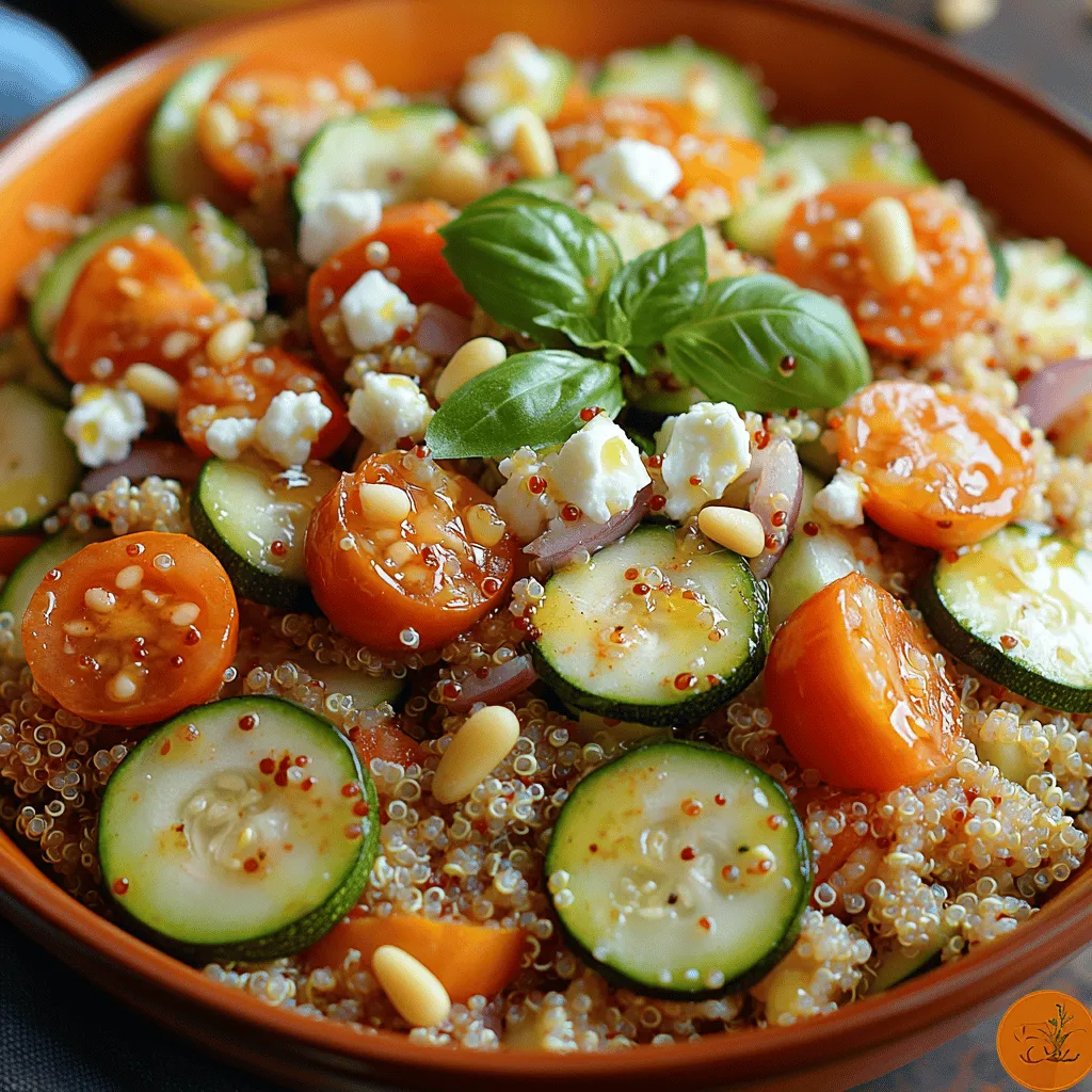 In recent years, quinoa salads have surged in popularity as a healthy meal option, thanks to their versatile nature and impressive nutritional profile. These salads not only satisfy the palate but also offer a plethora of health benefits, making them a favored choice among health-conscious individuals. Among the myriad of quinoa salad recipes, the <strong>Refreshing Cold Quinoa Zucchini Salad</strong> stands out as a perfect dish for warm weather, casual gatherings, or even meal prep for busy weekdays. This vibrant salad combines the nutty flavor of quinoa with the crispness of fresh vegetables, creating a refreshing and nourishing meal that can be enjoyed any time of the year.” /></p>
</p>
<h3>Sautéing Zucchini</h3>
</p>
<p>Sautéing zucchini is a crucial step in creating the perfect texture and flavor for your Refreshing Cold Quinoa Zucchini Salad. To begin, slice the zucchini into even rounds or half-moons, ensuring uniformity for even cooking. Heat a tablespoon of olive oil in a large skillet over medium-high heat. Once the oil shimmers, add the zucchini slices in a single layer, ensuring not to overcrowd the pan; this will help achieve that desirable crispness.</p>
</p>
<p>As the zucchini cooks, season it with a pinch of salt and a sprinkle of black pepper. For an extra flavor kick, consider adding minced garlic or a pinch of red pepper flakes. Sauté the zucchini for about 3-4 minutes, stirring occasionally, until it is tender yet still retains some crunch. This balance of tenderness and crispness is essential for a refreshing salad. Remove from heat and allow the zucchini to cool slightly before proceeding to the next steps.</p>
</p>
<h3>Mixing Ingredients</h3>
</p>
<p>Now it’s time to bring all the components of your salad together for a delightful mix of flavors and textures. In a large mixing bowl, combine the cooked quinoa, sautéed zucchini, and any additional vegetables you choose to include, such as cherry tomatoes, bell peppers, or red onion.</p>
</p>
<p>For a vibrant color palette, consider adding a handful of arugula or spinach. These greens not only add a beautiful contrast to the dish but also enhance the nutritional profile. Toss the ingredients gently with a wooden spoon or spatula to ensure everything is evenly distributed, but be careful not to mash the zucchini.</p>
</p>
<p>Next, fold in your choice of cheese, such as crumbled feta or goat cheese, for a creamy texture. The cheese complements the freshness of the salad and adds a burst of flavor that makes every bite irresistible. If you’re looking for a vegan option, consider using nutritional yeast or a dairy-free cheese alternative.</p>
</p>
<h3>Making the Dressing</h3>
</p>
<p>A well-balanced dressing can elevate your salad from good to extraordinary. For this recipe, a simple lemon vinaigrette is ideal. To make the dressing, whisk together the juice of one large lemon with three tablespoons of extra virgin olive oil in a small bowl. Add a teaspoon of Dijon mustard for a touch of tanginess, along with a pinch of salt and freshly cracked black pepper to taste.</p>
</p>
<p>If you enjoy a hint of sweetness, consider adding a teaspoon of honey or maple syrup to the dressing. This contrast of sweet and savory will enhance the overall flavor profile of the salad. Once mixed, taste the dressing and adjust the seasoning as needed, adding more lemon juice for acidity or olive oil for richness.</p>
</p>
<h3>Combining Salad and Dressing</h3>
</p>
<p>With your salad ingredients and dressing ready, it’s time to bring everything together. Pour the dressing over the salad mixture, starting with half and adding more as needed to achieve your desired flavor. The trick to an evenly coated salad is to toss gently but thoroughly. Use your hands or two large spoons to fold the dressing into the salad, ensuring every piece is lightly coated without bruising the ingredients.</p>
</p>
<p>Letting the salad rest for about 10-15 minutes after dressing allows the flavors to meld together beautifully. This brief marination period enhances the taste, making each bite even more enjoyable.</p>
</p>
<h3>Serving Suggestions</h3>
</p>
<p>When it comes to serving your Refreshing Cold Quinoa Zucchini Salad, presentation is key. Transfer the salad to a large serving bowl or individual plates, and garnish with fresh basil leaves for an aromatic touch. If you’re a fan of cheese, sprinkle additional crumbled feta on top to add a finishing touch of creaminess.</p>
</p>
<p>This salad can be served in various ways, making it versatile for any occasion. Enjoy it as a light standalone meal, perfect for warm weather lunches or picnics. Alternatively, serve it as a side dish alongside grilled chicken, fish, or vegetarian kebabs for a complete meal. Its vibrant colors and fresh flavors will surely impress your guests at any gathering.</p>
</p>
<h3>Nutritional Benefits of Cold Quinoa Zucchini Salad</h3>
</p>
<p>This Refreshing Cold Quinoa Zucchini Salad is not only delicious but also packed with nutritional benefits. Each serving provides a healthy dose of plant-based protein from quinoa, making it a great choice for vegetarians and vegans alike. Quinoa is a complete protein, containing all nine essential amino acids, which is particularly beneficial for muscle repair and growth.</p>
</p>
<p>The addition of zucchini contributes vitamins A and C, essential for maintaining healthy skin and boosting your immune system. Furthermore, the salad is rich in dietary fiber, promoting digestive health and helping to keep you feeling full longer.</p>
</p>
<p>For those mindful of dietary restrictions, this salad is naturally gluten-free and can easily accommodate various dietary preferences. It’s a great option for meal prepping, as it stays fresh in the refrigerator for several days without losing its flavor or texture.</p>
</p>
<h3>Variations and Customizations</h3>
</p>
<p>One of the best features of the Refreshing Cold Quinoa Zucchini Salad is its adaptability. Depending on the season or your personal preferences, you can easily customize this recipe. For a more robust flavor, consider adding roasted vegetables such as bell peppers, eggplant, or asparagus. These ingredients can be tossed with olive oil and seasoned before roasting, bringing out their natural sweetness.</p>
</p>
<p>If you’d like to boost the protein content further, try adding grilled chicken, shrimp, or canned chickpeas. These additions transform the salad into a complete meal, ideal for lunch or dinner. For a Mediterranean twist, incorporate ingredients like olives, artichokes, or sun-dried tomatoes to enhance the flavor profile.</p>
</p>
<p>Switching up the dressing can also introduce new dimensions to the salad. A balsamic vinaigrette, tahini dressing, or even a creamy avocado dressing can provide delightful variations to keep your meals exciting.</p>
</p>
<h3>Conclusion</h3>
</p>
<p>In conclusion, the Refreshing Cold Quinoa Zucchini Salad is a fantastic recipe that perfectly balances nutrition and flavor. Its vibrant colors and fresh ingredients make it an appealing dish for any occasion, whether you’re hosting a summer barbecue or looking for a quick weeknight meal. The combination of protein-rich quinoa, crisp zucchini, and flavorful dressing creates a delightful dish that is as satisfying as it is healthy.</p>
</p>
<p>Encouraging you to try this recipe, it’s a versatile option that caters to various dietary needs while being easy to prepare. Once you make it, you may find yourself coming back to it time and time again, especially on warm days when a light, refreshing meal is just what you need. Enjoy the burst of flavors and health benefits that this salad brings to your table!</p>
</div>