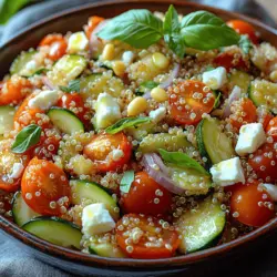 Refreshing Cold Quinoa Zucchini Salad