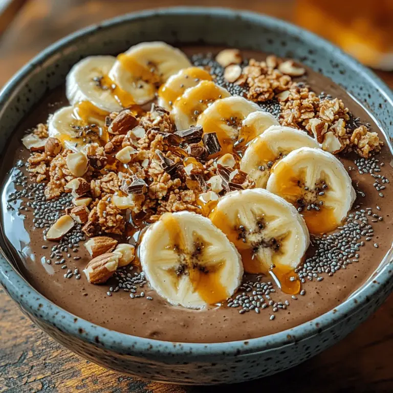 In recent years, smoothie bowls have soared in popularity as a delicious and nutritious option for breakfast or a snack. These delightful creations offer a refreshing twist on traditional smoothies, allowing you to enjoy a thicker, more substantial treat that is not only visually appealing but also packed with essential nutrients. Among the myriad of smoothie bowl recipes available, the Choco-Banana Bliss Smoothie Bowl stands out as a delightful blend of flavors and health benefits, making it a must-try for anyone seeking a tasty yet nourishing meal.