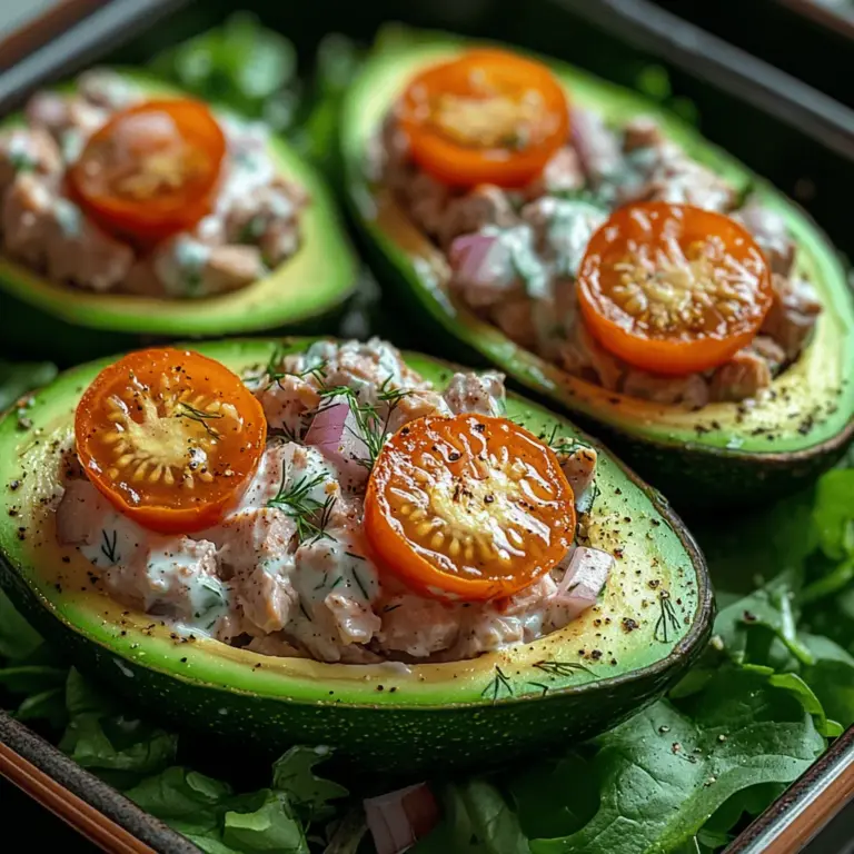 When you opt for Avocado Tuna Salad Boats, you're making a choice that benefits your body. Understanding the nutritional value of the key ingredients can enhance your appreciation for this dish. Let's break down the health benefits of each component:
