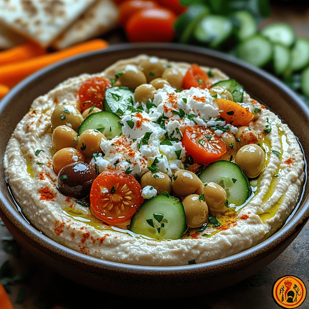 As the warm sun casts its golden rays across the azure waters of the Mediterranean, it beckons food lovers to explore its vibrant and diverse culinary landscape. One dish that stands out in this rich tapestry of flavors is the Greek Style Loaded Hummus—an irresistible blend of creamy chickpeas, zesty tahini, tangy Greek yogurt, and an array of fresh toppings that celebrate the essence of Mediterranean cuisine. This recipe is not just a dish; it's an experience that transports you to the sun-drenched shores of Greece.
