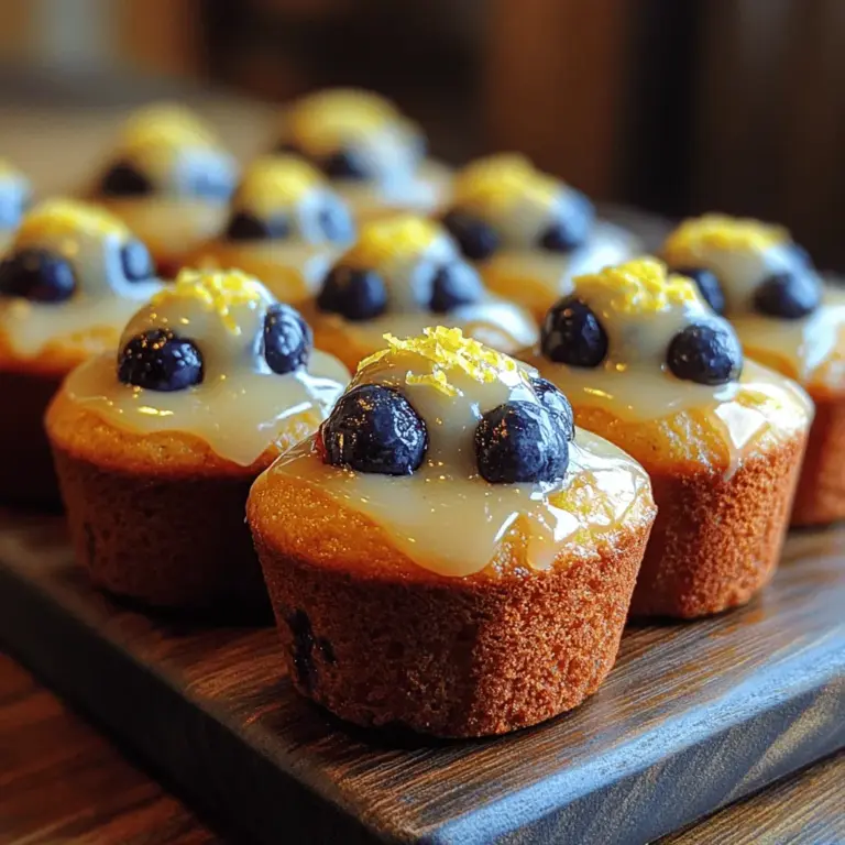 Welcome to the delightful world of Zesty Lemon Blueberry Muffin Bites, where the bright, tangy flavor of lemon meets the sweet juiciness of blueberries. These muffin bites are more than just a delicious treat; they embody the perfect balance of sweet and tart that will make your taste buds dance. Ideal for breakfast, a midday snack, or even as a light dessert, these mini muffins are both versatile and appealing to all ages.