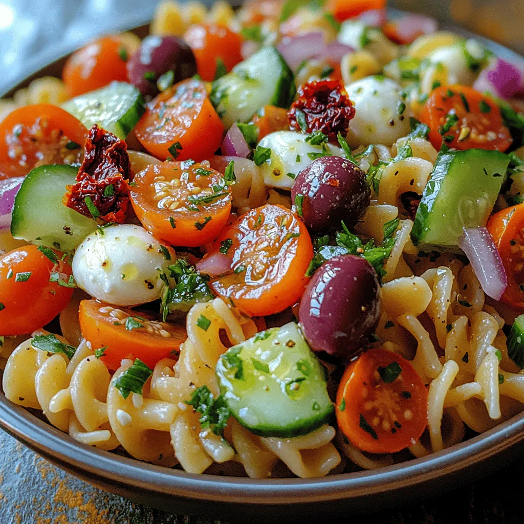 The success of any salad lies in its ingredients. For the Mediterranean Burst Pasta Salad, we will be using a mix of fresh vegetables, pasta, and a zesty dressing that brings everything together. Let's break down each component and explore why they are essential to this dish.