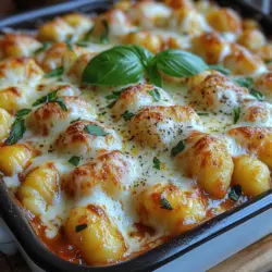 There's something inherently comforting about gnocchi—a delightful Italian dish that brings warmth and satisfaction to the table. Whether enjoyed as a stand-alone meal or as a side dish, gnocchi is incredibly versatile, making it a favorite among families and busy individuals alike. In this recipe for Cheesy Delight Baked Gnocchi, we take this classic dish to new heights by layering it with a rich, creamy sauce and generous amounts of cheese, creating a comforting dish that is as delightful to eat as it is to prepare.