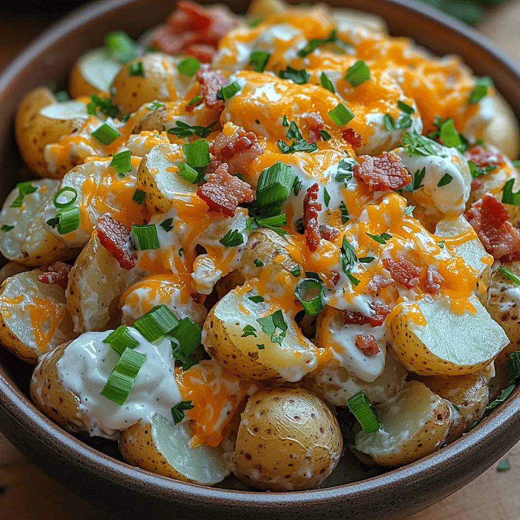 Potato salad is an enduring classic in the world of side dishes, beloved by many for its creamy texture and comforting flavors. This versatile dish has graced countless tables at barbecues, picnics, and family gatherings for generations. While traditional potato salad recipes often feature a simple blend of potatoes, mayonnaise, and a few spices, the "Ultimate Loaded Potato Salad" takes this beloved dish to new heights. By incorporating mouthwatering ingredients like crispy bacon, sharp cheddar cheese, and fresh green onions, this recipe transforms the humble potato salad into a hearty and satisfying dish that can stand on its own.