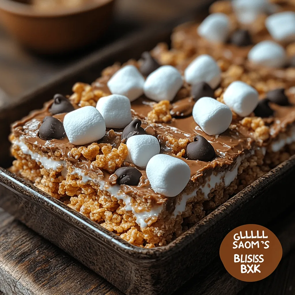 To create the perfect S'mores Bliss Bars, it's essential to understand the role each ingredient plays in achieving that beloved s'mores flavor. Here’s a breakdown of the key components: