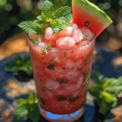 The allure of the Chilly Melon Bliss Slushie lies in its refreshing taste and hydrating properties, making it an appealing choice for all ages. Watermelon is famously known as a summer staple, and for good reason. Its high water content—over 90%—ensures that you stay hydrated on even the hottest days. The combination of this juicy fruit with coconut water, which boasts natural electrolytes, makes for a drink that not only tastes great but also replenishes your body after a long day in the sun.