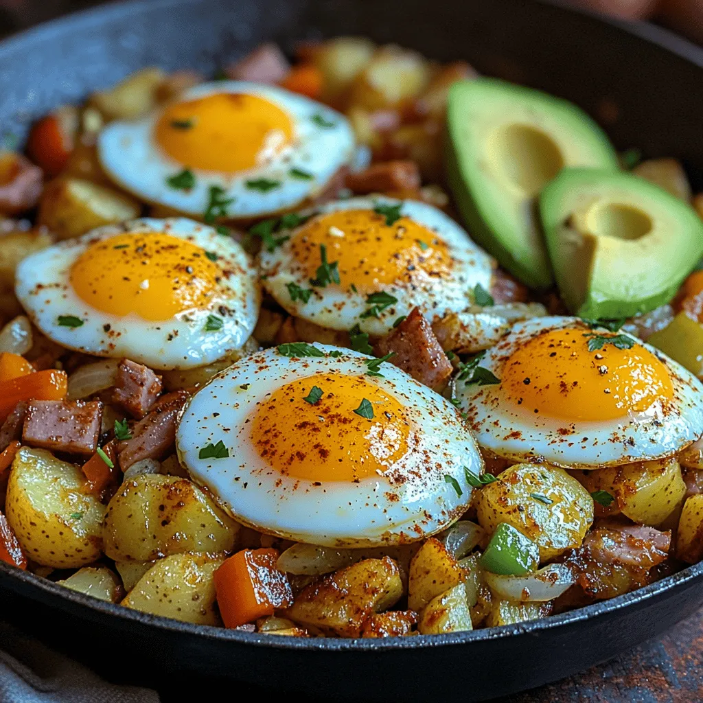 In the realm of breakfast dishes, few can rival the satisfying combination of flavors and textures found in a hearty ham and potato breakfast hash. This classic dish transforms simple ingredients into a flavorful meal that is as comforting as it is delicious. Whether you are hosting a leisurely weekend brunch or navigating the hustle and bustle of busy weekday mornings, this recipe guarantees a fulfilling start to your day. The combination of crispy potatoes, savory ham, and perfectly cooked eggs is not just a meal; it’s an experience that brings warmth and satisfaction to your table.