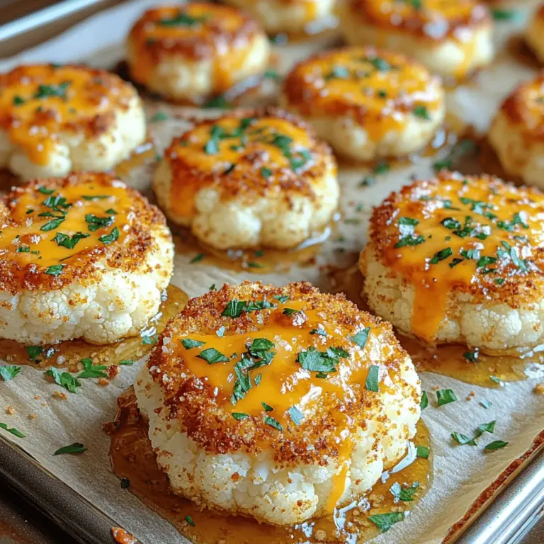 Are you searching for a deliciously cheesy snack that won’t derail your healthy eating goals? Look no further than these Cheesy Baked Cauliflower Bites! This scrumptious recipe offers a delightful blend of flavors and textures that makes for an irresistible appetizer or a satisfying side dish. Whether you're hosting a party or simply enjoying a cozy night in, these bites are sure to please everyone at the table.