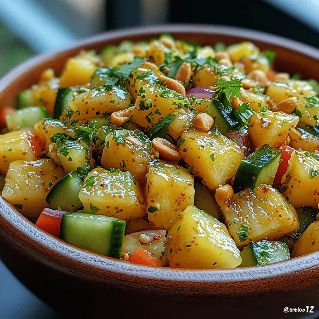 As the warm weather rolls in, our cravings often shift towards lighter, more refreshing dishes that not only delight the palate but also provide nourishment. One such dish that perfectly encapsulates these qualities is the Pineapple Cucumber Refresh salad. This vibrant mix of ingredients is not only visually appealing with its bright colors but also bursts with flavors that dance on the tongue. Imagine biting into juicy pineapple pieces, crisp cucumbers, and the zest of lime all at once—it's a taste experience that transports you to a sun-soaked beach, no matter where you are.