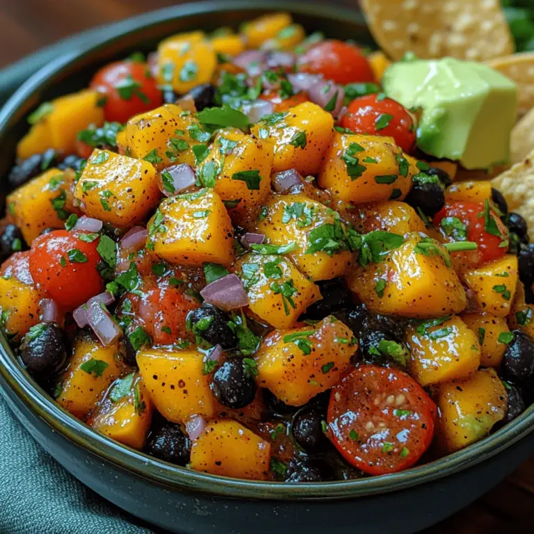Exploring the core components of Mango Black Bean Salsa helps appreciate the dish's unique flavors and textures. Each ingredient plays a vital role, contributing not only to the overall taste but also to the nutritional profile of the salsa. Let’s dive into the key ingredients that make this salsa so special.