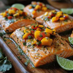 Tropical Bliss Salmon with Fresh Mango Salsa: A Flavorful Escape