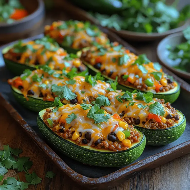 In recent years, there has been a noticeable shift towards healthier eating habits, with an increasing number of people seeking out low-carb meal options that don't compromise on taste. The quest for nutritious alternatives has led to the rise of creative dishes that not only satisfy cravings but also align with dietary goals. One such dish that has gained popularity is Taco-Stuffed Zucchini Boats. This delightful recipe presents a perfect balance of flavors and textures while being incredibly easy to prepare, making it a top choice for busy weeknight dinners or meal prep.