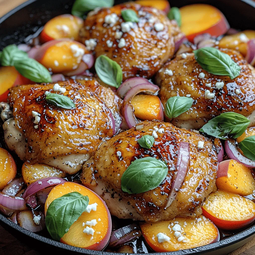 A successful dish is built upon quality ingredients, and the Basil Peach Chicken Skillet is no exception. Each component plays a crucial role in crafting the final flavors that make this recipe truly memorable.