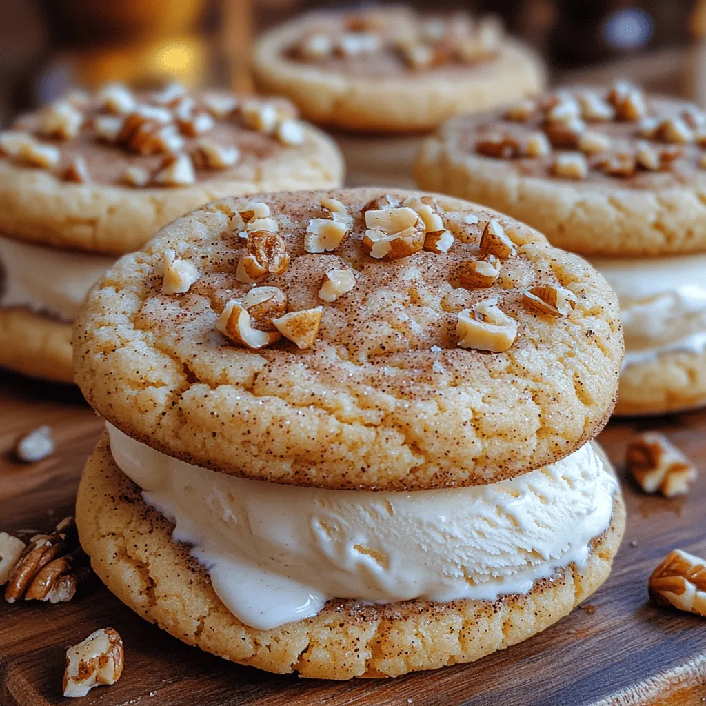 Snickerdoodle Delight Ice Cream Sandwiches