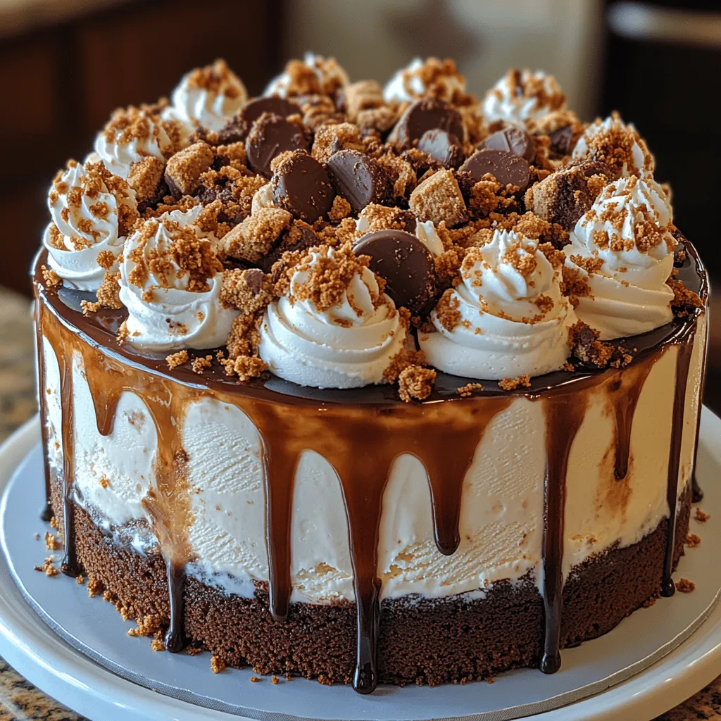 If you're a dessert lover, the Cookies & Cream Dream Ice Cream Cake is sure to become your new go-to treat. This indulgent dessert masterfully combines the rich textures of cake and ice cream, creating a delightful experience for your taste buds. Imagine biting into a luscious chocolate cake layered with creamy, dreamy ice cream infused with crushed chocolate sandwich cookies. It's a perfect harmony that is bound to impress at any celebration, whether it's a birthday party, family gathering, or just a well-deserved sweet treat after a long day.