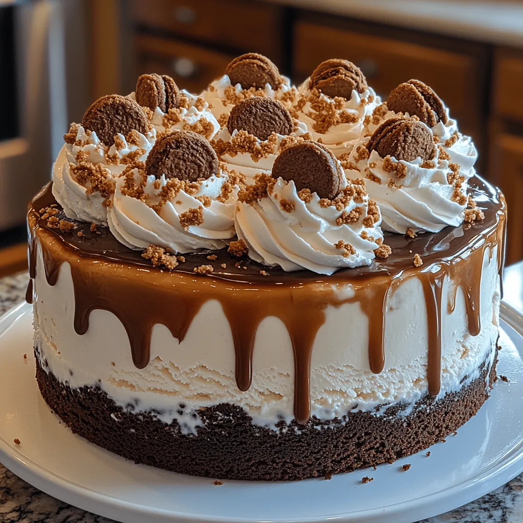 If you're a dessert lover, the Cookies & Cream Dream Ice Cream Cake is sure to become your new go-to treat. This indulgent dessert masterfully combines the rich textures of cake and ice cream, creating a delightful experience for your taste buds. Imagine biting into a luscious chocolate cake layered with creamy, dreamy ice cream infused with crushed chocolate sandwich cookies. It's a perfect harmony that is bound to impress at any celebration, whether it's a birthday party, family gathering, or just a well-deserved sweet treat after a long day.