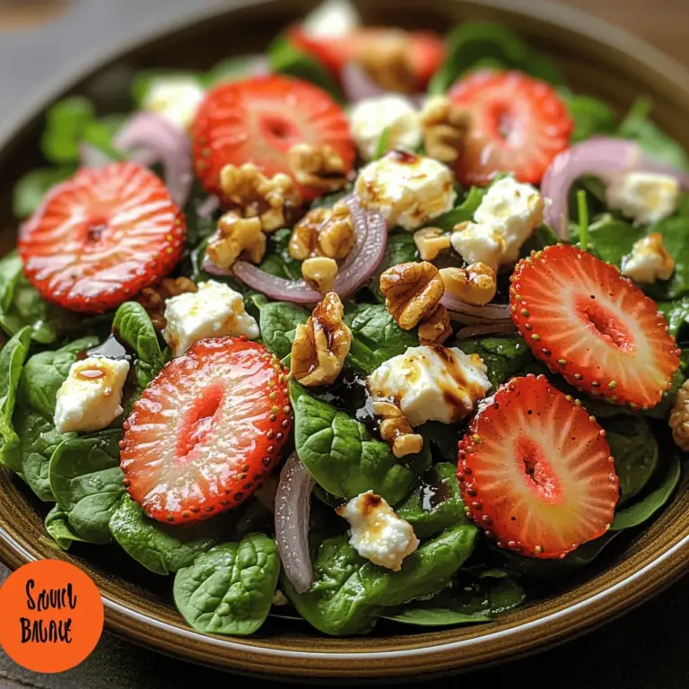 As the days grow longer and warmer, spring brings with it a vibrant array of fresh produce that inspires lighter, healthier meals. One such dish that perfectly embodies the essence of the season is the Spinach Strawberry Feta Delight. This salad is a colorful celebration of flavors and textures, combining tender baby spinach, juicy strawberries, creamy feta cheese, and crunchy walnuts. Not only is it a feast for the eyes, but this delightful dish is also nutrient-dense, making it an ideal choice for a light meal or a refreshing side dish for any gathering.