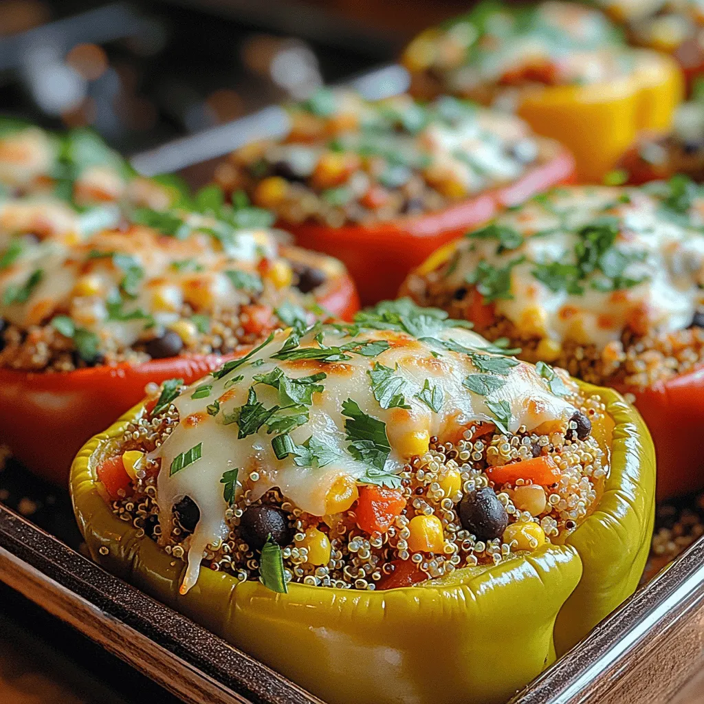 Are you searching for a vibrant, healthy meal that is not only delicious but also visually stunning? Look no further than Colorful Quinoa-Stuffed Bell Peppers. This dish is a feast for the eyes and the palate, featuring an array of colorful bell peppers stuffed with a savory, nutritious quinoa filling. It’s perfect for anyone looking to incorporate more plant-based meals into their diet or simply wanting to enjoy a wholesome, hearty dish that satisfies without weighing you down.