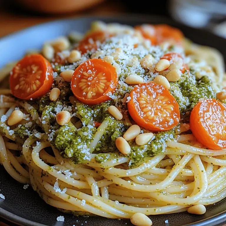 If you're looking for a dish that embodies freshness, flavor, and versatility, look no further than Zesty Lemon Basil Pesto Spaghetti. This delightful pasta recipe combines the vibrant tastes of fresh herbs, zesty lemon, and creamy textures to create a meal that is both satisfying and invigorating. The beauty of this dish lies not only in its rich flavors but also in its simplicity, making it an ideal choice for various occasions—from a casual weeknight dinner to a festive gathering with friends and family.