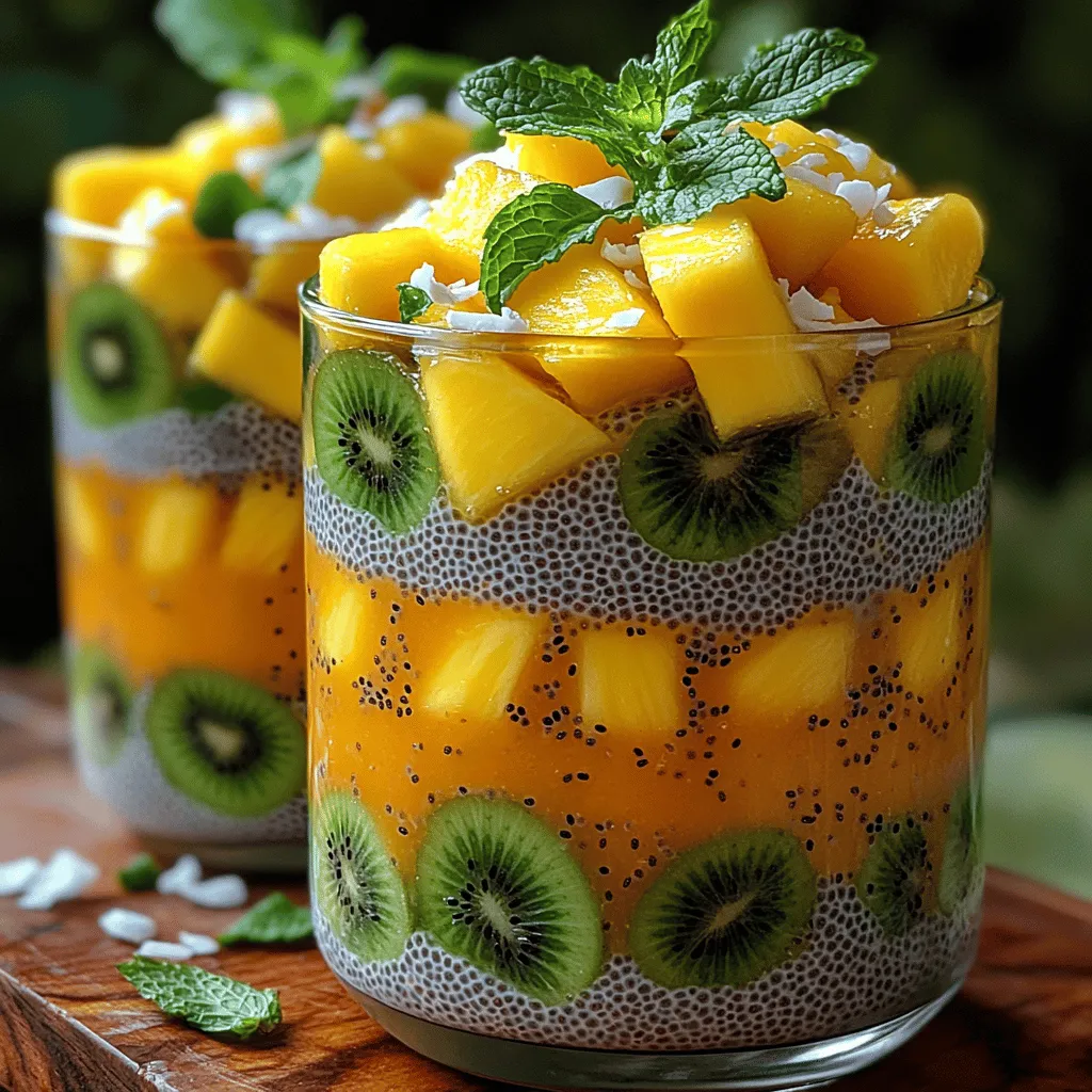 Chia pudding is more than just a trendy dish; it’s a nutritious and versatile offering that has captured the hearts of health enthusiasts worldwide. With its origins in ancient Aztec and Mayan cultures, chia seeds have long been celebrated for their rich nutritional profile. Today, they serve as the foundation for a delightful recipe known as Tropical Paradise Chia Pudding. This dish embodies the essence of tropical flavors, marrying the nuttiness of chia seeds with the creamy richness of coconut milk and the vibrant sweetness of fresh fruits.
