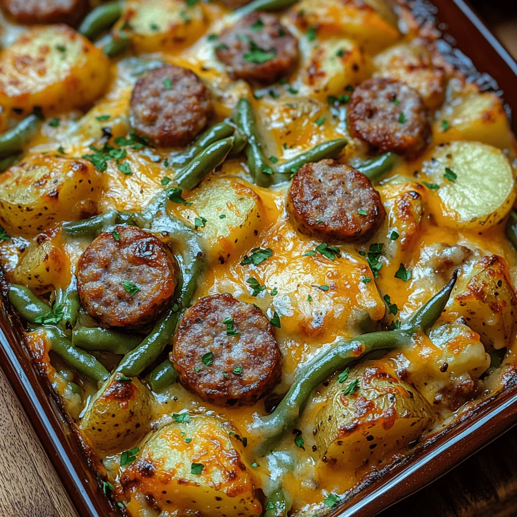 The Savory Sausage, Green Bean & Potato Casserole is a delightful dish that encapsulates the essence of comfort food. With its rich, hearty flavors and warmth, this casserole has become a staple at family gatherings, weekend meals, and potlucks. It brings people together, evoking memories of shared moments around the dining table. This dish balances protein, vegetables, and carbohydrates, making it not just satisfying but also nutritionally rounded.