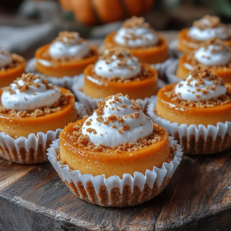 To create the perfect Mini Pumpkin Cheesecake Bites, it is essential to understand the role each ingredient plays in this delightful recipe. Here’s a closer look at the key components that will help you achieve a delicious outcome.