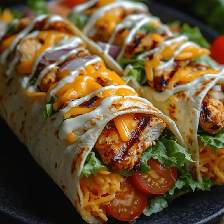 When it comes to quick and delicious meals, few options can rival the appeal of wraps. Smoky BBQ Ranch Chicken Wraps are not only convenient but also bursting with flavor, making them a great choice for lunch, dinner, or even a hearty snack. This recipe combines the distinctive smoky taste of BBQ sauce with the creamy richness of ranch dressing, creating a mouthwatering experience that suits a variety of palates.