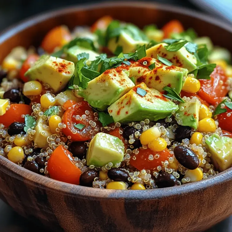 Quinoa salads have taken the culinary world by storm, and for good reasons. They are not just a trendy dish but a wholesome and satisfying meal option that caters to a variety of dietary preferences. The Zesty Southwest Quinoa Salad stands out in this category, bursting with flavors and colors that make it a feast for the eyes as well as the palate. Whether you're looking for a quick weeknight dinner, a side dish for a summer barbecue, or a nutritious lunch to take to work, this salad is versatile enough to fit any occasion.