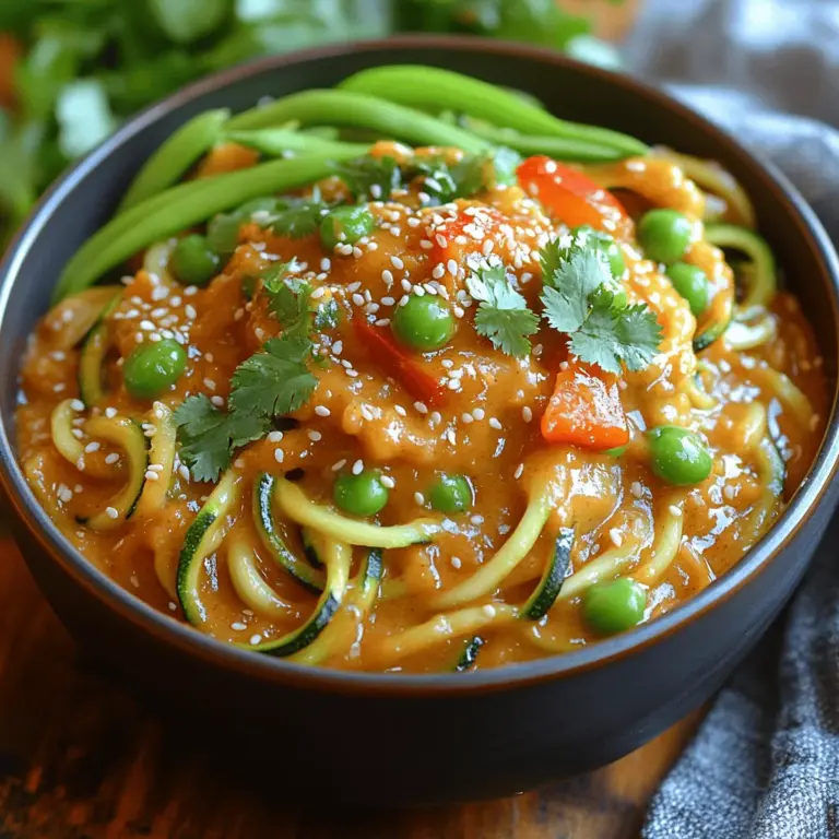 In today’s culinary landscape, where health-conscious choices are becoming increasingly popular, zucchini noodles—affectionately known as "zoodles"—have emerged as a trendy and nutritious alternative to traditional pasta. These delightful spirals of zucchini not only provide a low-calorie, gluten-free option, but they also serve as a blank canvas for a multitude of flavors. Among the many creative recipes that showcase zoodles, Spicy Peanut Zucchini Noodles stand out for their bold, savory flavor profile and satisfying texture.