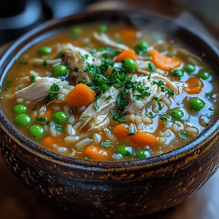 In the world of comforting meals, few dishes can rival a warm bowl of chicken and rice soup. This Hearty Comforting Slow Cooker Chicken and Rice Soup doesn’t merely satisfy hunger; it’s a soothing embrace, a culinary hug in a bowl that warms both the body and the soul. Perfect for chilly evenings or when you’re feeling under the weather, this soup is a quintessential comfort food loaded with wholesome ingredients and rich flavors.