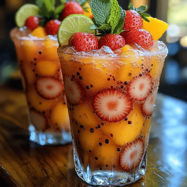 As the sun blazes overhead and temperatures rise, nothing beats a refreshing beverage to cool you down. Summer calls for delightful drinks that not only quench your thirst but also tantalize your taste buds. Among the myriad of options available, fruity slushes stand out as a favorite for many. Their icy, blended texture combined with vibrant fruit flavors makes them a go-to choice for hot days. Enter the Tropical Berry Bliss Slush, a concoction that perfectly balances the sweetness of ripe strawberries and mangoes with the refreshing qualities of coconut water and a splash of lime juice. This slush is not just a treat; it’s a healthy alternative to sugary sodas and artificially flavored beverages, making it an exceptional choice for anyone looking to indulge without the guilt.