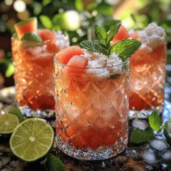 Iced Watermelon Cream Fizz Recipe: A Refreshing Summer Beverage