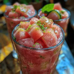 As temperatures soar, our bodies crave hydration and rejuvenation. The Frosty Watermelon Lime Bliss serves as an excellent solution, packed with hydrating ingredients that not only quench your thirst but nourish your body. This drink is not just about taste; it’s a healthful choice loaded with vitamins, minerals, and antioxidants. Watermelon, the star ingredient, is known for its high water content, making it one of the best fruits to consume on a hot day. Combined with fresh lime juice, this drink is a perfect balance of sweet and tart, creating an explosion of flavors that dances on your palate.